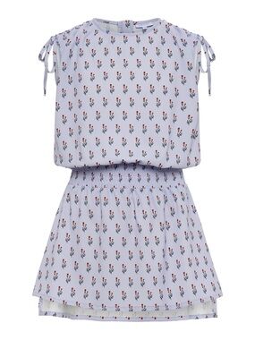 Pleat Helen Dress Girls Size 14 Floral Block Print High-Low Dress Like New